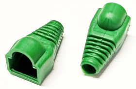 Odgiętka wtyku RJ45 8p8c - zielona