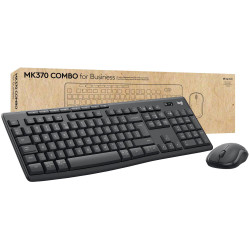 Logitech 920-012065 MK370 Combo Keyboard and mouse set Black Splashproof