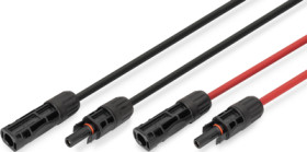 Extension cable, 4 mm solar plug to 4 mm solar coupling socket, 5 m, 6.0 mm², black/red, 1.5 kV, 30 A, DK-SCEC66-0050