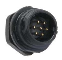 SPP1312-7WZ-P Wtyk 7 pin, zakręcane na obudowę, wodoodporny - gwint zewnętrzny