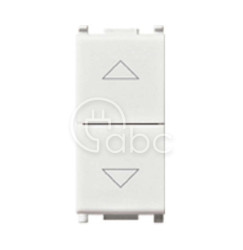 Zsynchronizowane przyciski 1P ze strzałkami, NO+NO, 10 A, 1M, biały, 14062