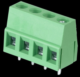 CTB0102/4 Solderable screw terminal - 4-pin, 5 mm spacing, 90°