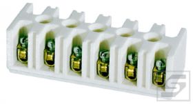Listwa zaciskowa T55 TYP526 500V 10mm2;6 torów;kolor:biały;SIMET