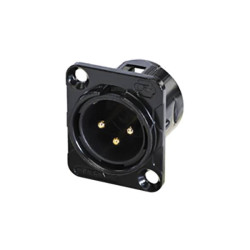 Rean RC3MDL XLR Connector Plug 3 Pins Mount 1pc