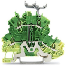 Kostka zaciskowa na szynie DIN WAGO poziomy: 2 24 → 16AWGWciskany zacisk Cage Clamp TOPJOB S