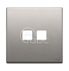 Ramka ozdobna 2Mx2 Flat, szczotkowany nikiel, 22682.2.11