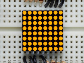 Adafruit Miniature 8x8 Yellow LED Matrix