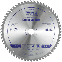 Faithfull FAIZ30060 TCT Circular Saw Blade 300 x 30mm x 60T POS