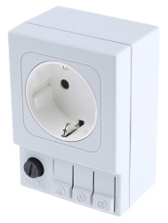 Gniazdo wtykowe Typ F - niemieckie Schuko Montaż na szynie DIN STEGO 6.3A