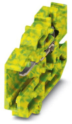 COMBI jack, spring balancer connection, 0.08-4.0 mm², 1 pole, 24 A, 6 kV, yellow/green, 3042230