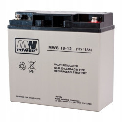 MWS 18-12 akumulator żelowy AGM 12V / 18Ah