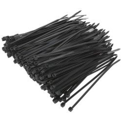 Sealey CT10025P200 Cable Ties 100 x 2.5mm Black Pack Of 200
