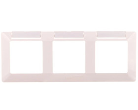 VALENA LIFE Ramka potrójna z etykietą biała 754013