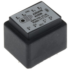 Transformator audio, THT, 600Ω : 600Ω, 100mW Hz @ 300, 1mW Hz @ 30, 2.5mW Hz @ 50, 1+1:1+1, OEP