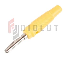 Wtyk banan 4mm WB412-Y 50V=/30V~ 24A