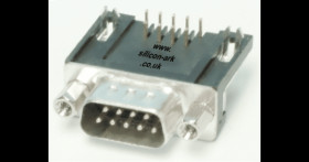 D-Sub 9-Way socket 90 degree pcb mount (SDEX09PNDT) - McMurdo