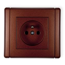 Gniazdo pojedyncze z uziemieniem 2P+Z