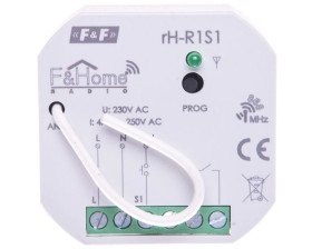 FiHome Radio Przekaźnik jednokanałowy z jednokanałowym nadajnikiem rH-R1S1i