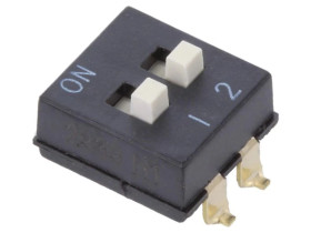 Przełącznik DIP-SWITCH Ilość sekcji 2 ON-OFF 0,025A/24VDC A6SN2104