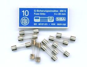 BEZPIECZNIK 20mm ZWŁOCZNY 0,63A (10 SZTUK)