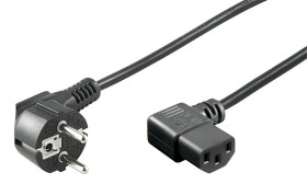 Kabel zasilający kątowy Schuko (type F, CEE 7/7) - C13 3m 96032