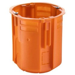 Puszka podtynkowa 60 mm supergłęboka 80 mm łączona za pomocą łącznika ZV60GFw pomarańczowa 33335008