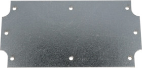 Mounting plate, steel, (L x W) 147.32 x 77.47 mm, gray, for series 1554/1555, 1554JPL