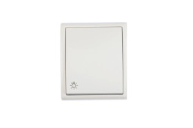 Simon Aquarius Przycisk hermetyczny /światło/ IP54 biały AQS1/11