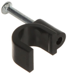 Uchwyt kablowy okrągły fi7mm czarny TRZ-7/B*P100