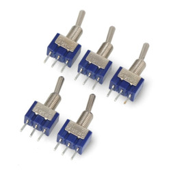 Przełącznik dźwigniowy On-On 250V/3A - 5szt.