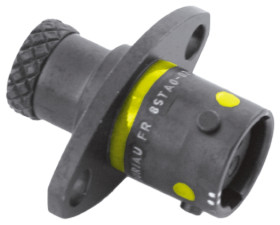 Złącze wielostykowe przemysłowe 3-pinowe, panelowe Gniazdo Souriau Sunbank by Eaton