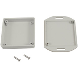 Hammond 1551TTFLGY Miniature Plastic Enclosure - Flanged 60 x 60 x 15 Grey
