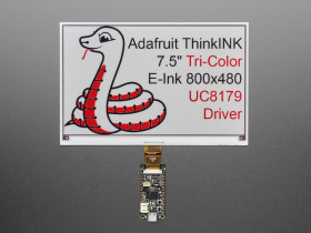 Adafruit 7.5" 800x480 Tri-Color eInk / ePaper - Bare Display