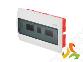 Rozdzielnica podtynkowa 18 modułowa 1x18M drzwi transparentne IP40 ELEGANT RP N+PE 2414-01 ELEKTRO-PLAST NASIELSK