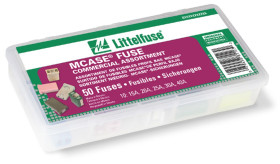 Zestaw bezpieczników Bezpiecznik płytkowy MCASE 20 A (10), MCASE 25 A (10), MCASE 30 A (10), MCASE 40 A (10) Littelfuse