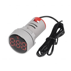 Kontrolka LED TERMOMETR 22mm RED ST16C czerwony 230V -20-199st.C 50-380VAC