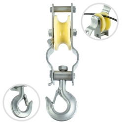 Rolka do rozwieszania kabli napowietrznych 80mm