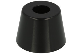Nóżka; NF-014; guma; czarny; 20x28mm; otwor 3,5mm; przykręcana; Fix&Fasten; RoHS