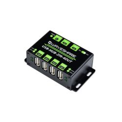 Hub USB 2.0 4-portowy z dwoma wejściami hosta (EU, klasa przemysłowa) - Waveshare 21605