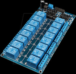 ME011 Developer boards - relay module, 16-channel, 12 V