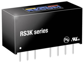 RECOM RS3K-2412SZ/H3 Przetwornica DC/DC, do PCB 24 V 12 V 0.25 A 3 W Ilość wyjść: 1 x Content 1 szt.