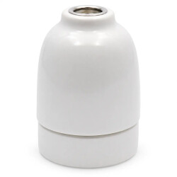 Porcelanowa oprawka wisząca E27 F510-3 biała Ceramic Loft