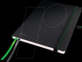 44780095 Leitz notebook A5 ruled hardcover, black