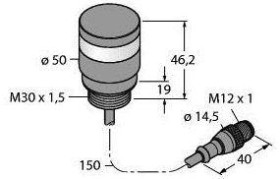 Kolumna sygnalizacyjna Turck TL50BLRQP 3019285 1 szt.