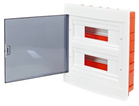 Rozdzielnica modułowa 2x12 podtynkowa IP40 biała