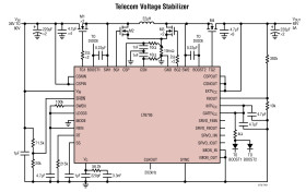 80V V and V Synchronous 4-Switch Buck-Boost DC/DC Controller