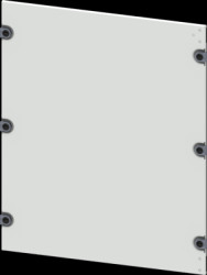 Aperture, rectangular, sheet steel, (W x H x D) 800 x 600 x 10 mm, light gray, 8PQ2060-8BA01