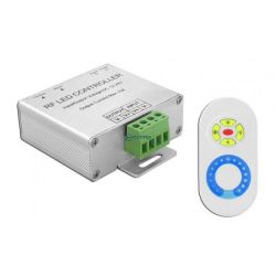 Ściemniacz do taśm LED radiowy z pilotem dotykowym.