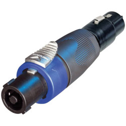 Neutrik NLMM=NL4MMX Speakon Adapter 4-Pin Lockable Double Coupling