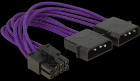 83703 Delock Power Cable 8 pin EPS &gt; 2 x 4 pin